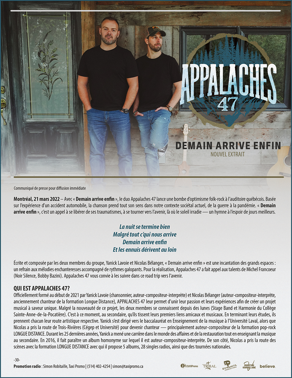 Appalaches 47 - Demain arrive enfin