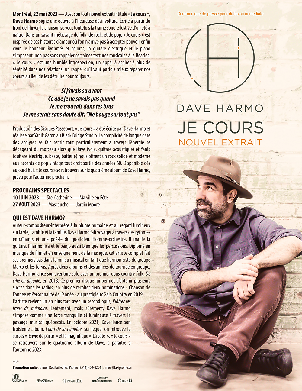 Dave Harmo - Je cours