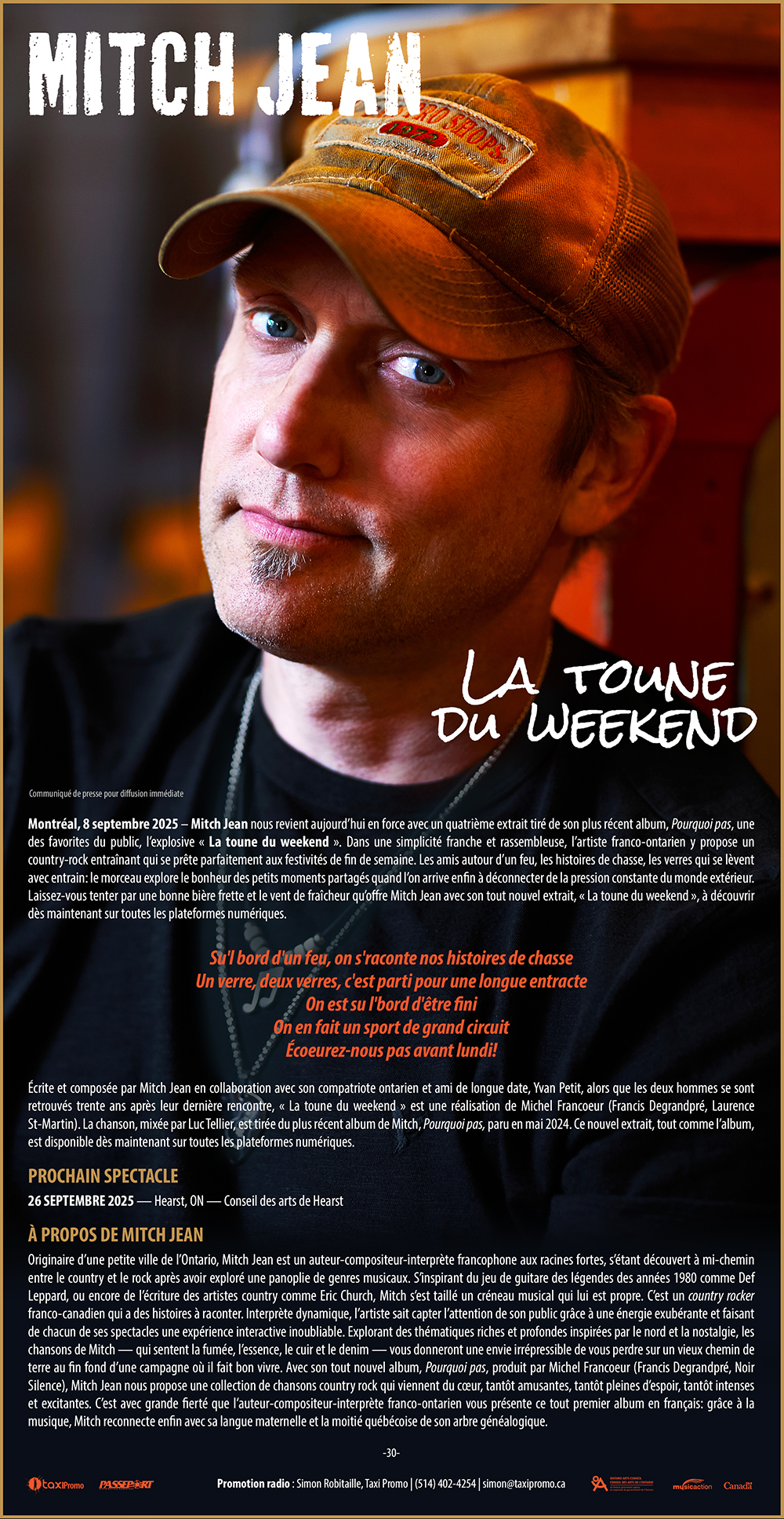 Mitch Jean - La toune du weekend