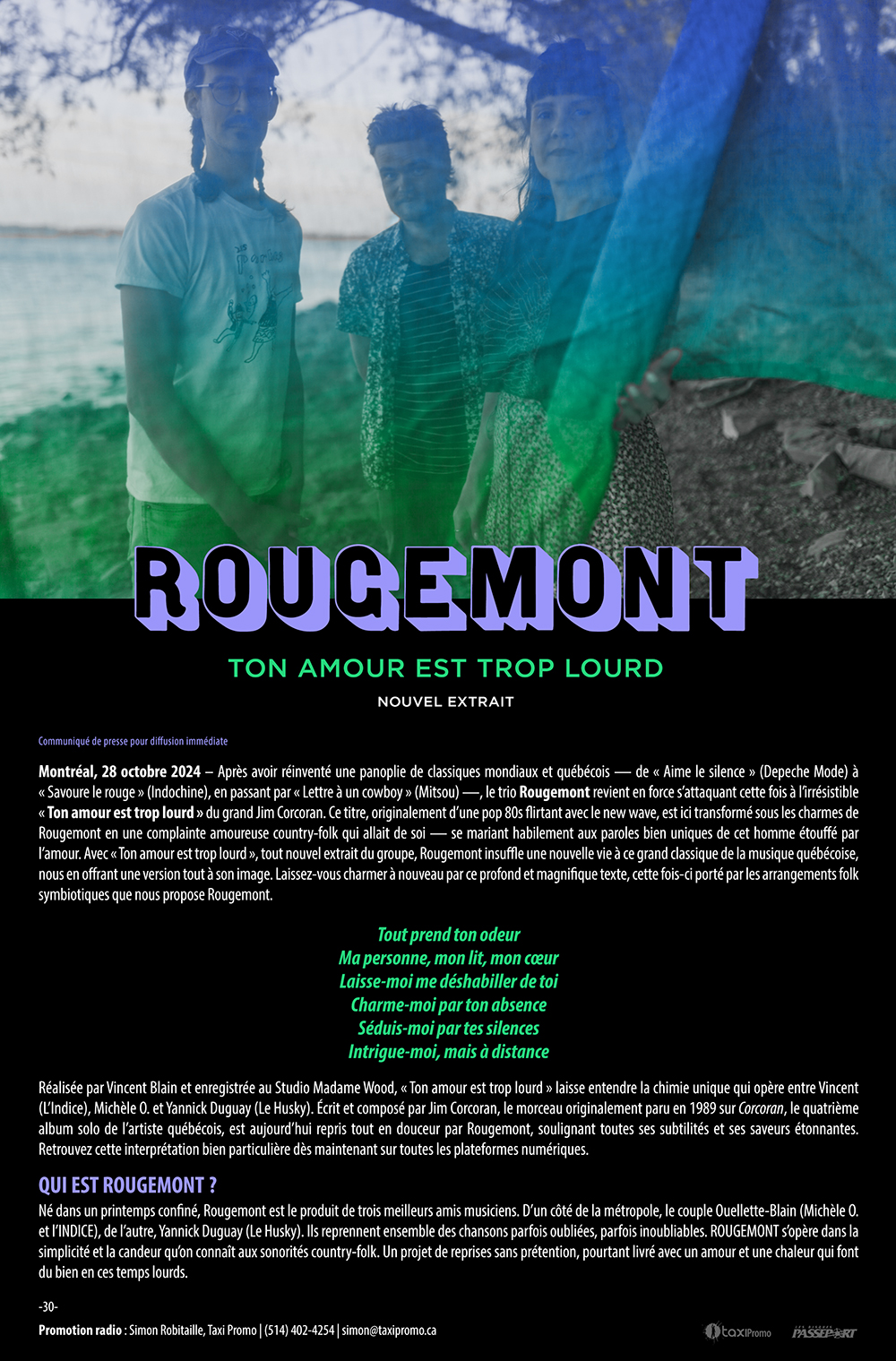 Rougemont - Ton amour est trop lourd