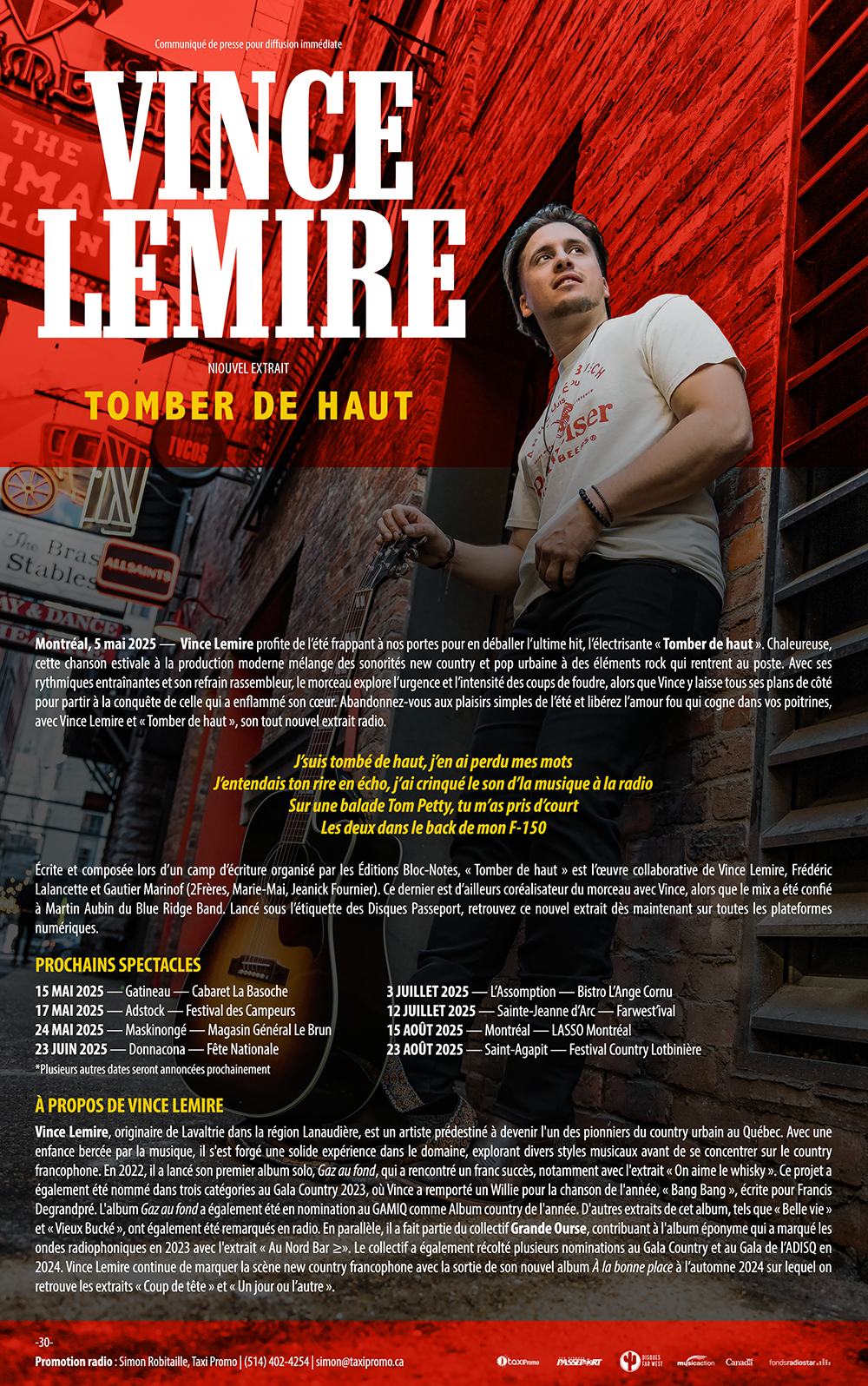 Vince Lemire - Tomber de haut